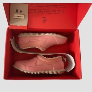 HUNTER Hibiscus Pink Sherpa-Lined Rain Shoe | Size 1 | Little Kid - Girl